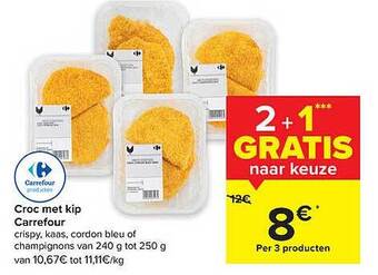 Carrefour Market Croc met kip aanbieding