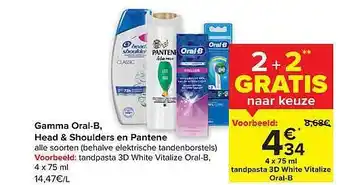 Carrefour Market Gamma oralb, head & shoulders en pantene aanbieding