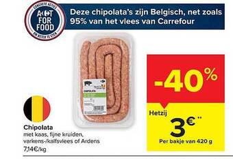 Carrefour Market Chipolata aanbieding