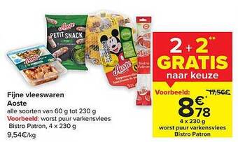 Carrefour Market Fijne vleeswaren aoste aanbieding