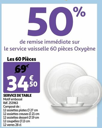 Auchan Service de table aanbieding
