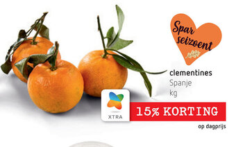 Spar Clementines Spanje aanbieding