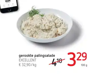 Spar Gerookte Palingsalade Excellent 100g aanbieding