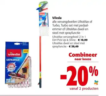 Colruyt Vileda ultramax 2 in 1 dirt pick up & shine aanbieding