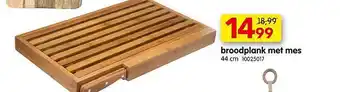 Broodplank met mes