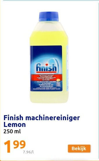 Action Finish machinereiniger lemon 250ML aanbieding