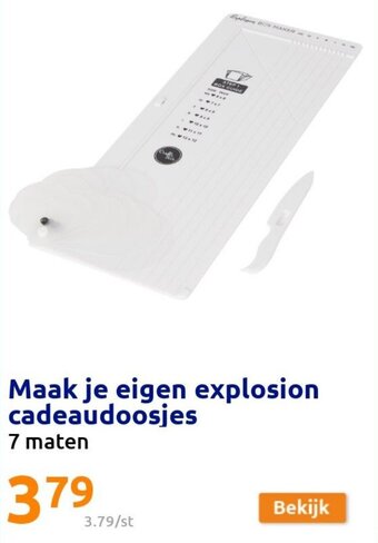 Action Maak je eigen explosion cadeaudoosjes aanbieding