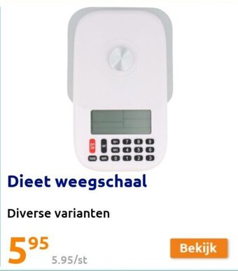 Action Dieet weegschaal aanbieding