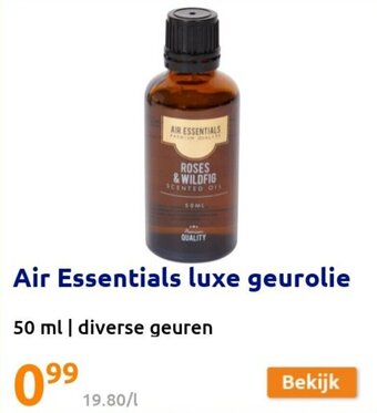 Action Air essentials luxe geurolie 50ML aanbieding