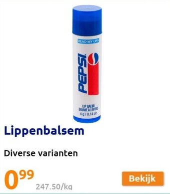 Action Lippenbalsem aanbieding