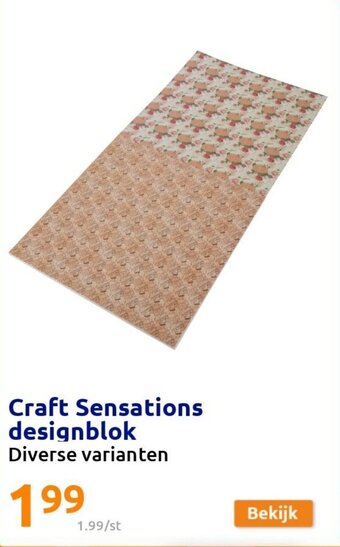 Action Craft sensations designblok aanbieding
