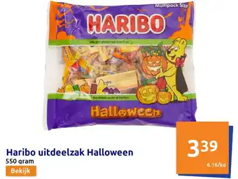 Action Haribo uitdeelzak halloween 550 gram aanbieding