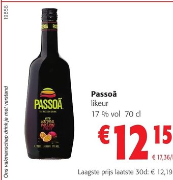 Colruyt Passoa likeur 17% vol 70 cl aanbieding