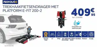 Auto5 Norauto trekhaakfietsendrager met platform e-fit 200-2 aanbieding