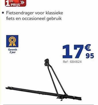 Auto5 Fietsendrager voor klassieke fiets en occasioneel gebruik aanbieding