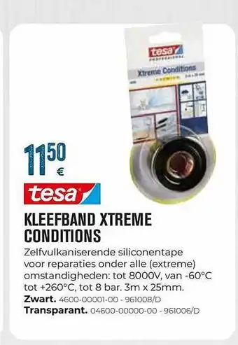 Kleefband xtreme conditions tesa
