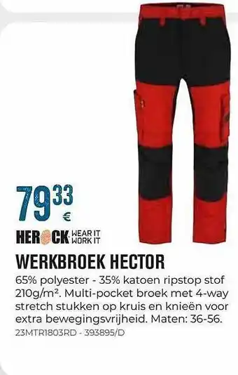 Meno Herock werkbroek hector aanbieding