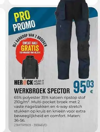 Herock werkbroek spector