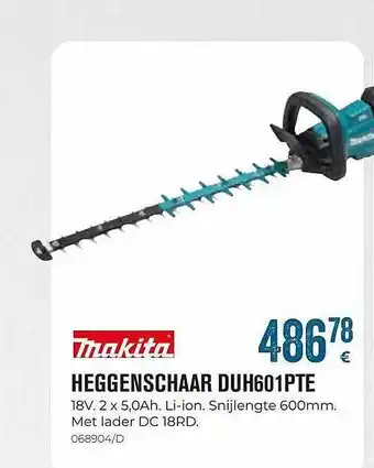 Meno Makita heggenschaar duh601pte aanbieding