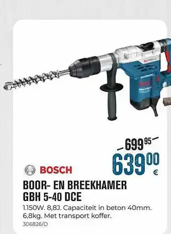 Meno Bosch boor- en breekhamer gbh 5-40 dce aanbieding