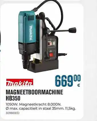 Meno Magneetoboormachine hb350 makita aanbieding