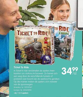 Fun Ticket to ride aanbieding