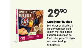 Ontbijt met bubbels