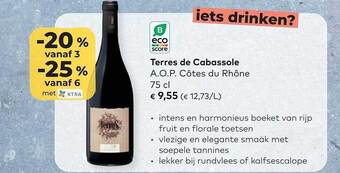 Terres de cabassole a.o.p. côtes du rhône