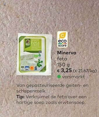 Bio Planet Minerva feta aanbieding