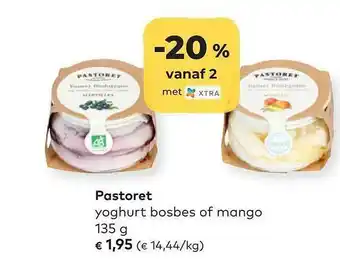 Bio Planet Pastoret yoghurt bosbes of mango aanbieding