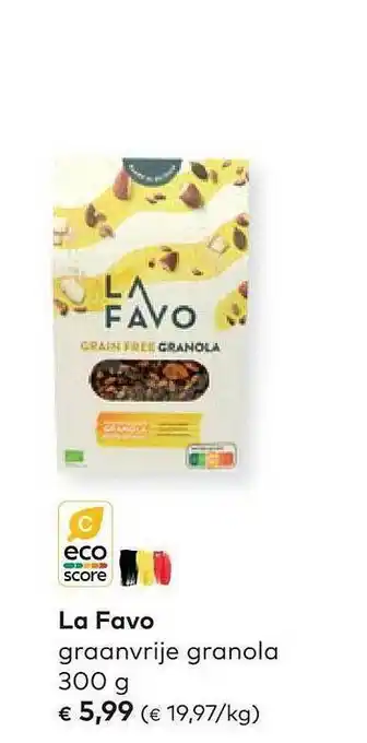 Bio Planet La favo graanvrije granola aanbieding