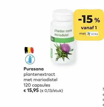 Bio Planet Purasana plantenextract met mariadistel aanbieding
