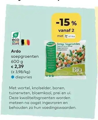 Bio Planet Ardo soepgroenten aanbieding
