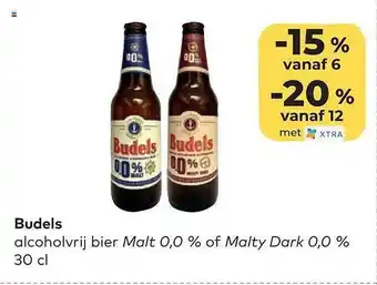 Bio Planet Budels alcoholvrij bier malt 0.0% of malty dark 0.0% aanbieding