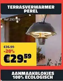 Bouwcenter Frans Vlaeminck Terrasverwarmer perel aanbieding