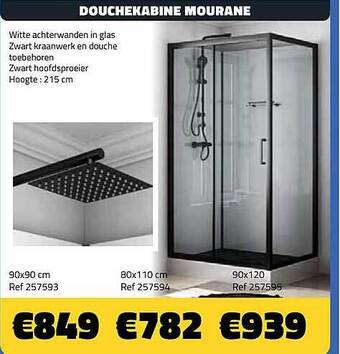 Bouwcenter Frans Vlaeminck Douchekabine mourane aanbieding