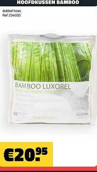 Bouwcenter Frans Vlaeminck Hoofdkussen bamboo aanbieding