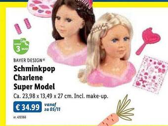 Bayer design schminkpop charlene super model