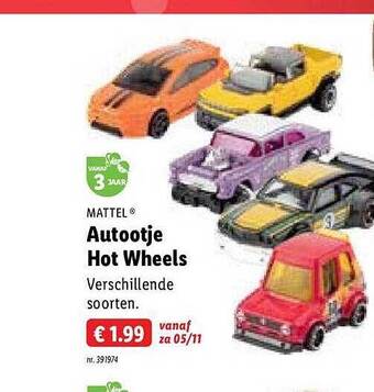 Mattel autootje hot wheels