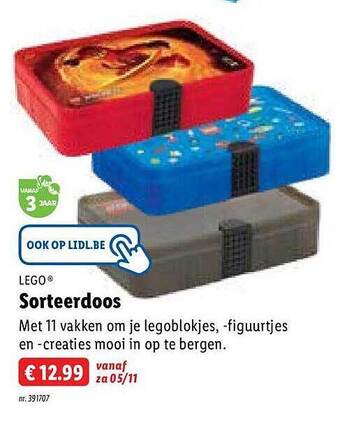 Lidl Lego sorteerdoos aanbieding