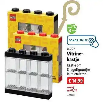 Lidl Lego vitrine-kastje aanbieding