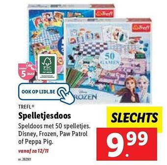 Lidl Trefl spelletjesdoos aanbieding