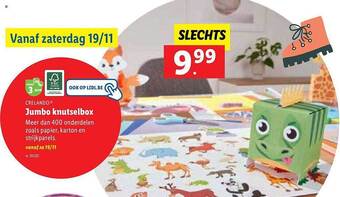 Lidl Crelando jumbo knutselbox aanbieding