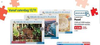 Lidl Clementoni puzzel aanbieding