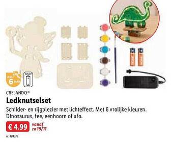 Lidl Crelando ledknutselset aanbieding
