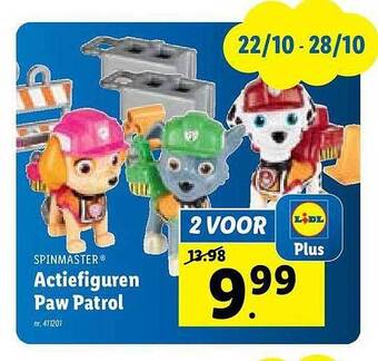 Lidl Spinmaster actiefiguren paw patrol aanbieding