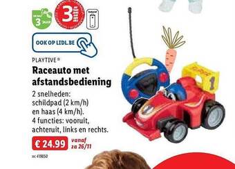 Lidl Playtive raceauto met afstandsbediening aanbieding