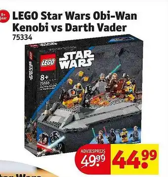 Kruidvat Lego star wars obiwan kenobi vs darth vader aanbieding