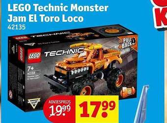 Kruidvat Lego technic monster jam el toro loco aanbieding