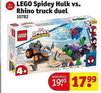 Lego spidey hulk vs rhino truck duel